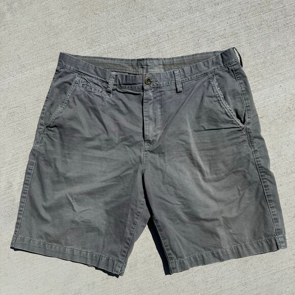 American Eagle Outfitters Prep Fit Dark Gray Canvas Cotton Shorts Size 38 - Picture 1 of 10